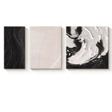 Modern Minimalist Living Room Decor Black White And Gray Abstract Painting