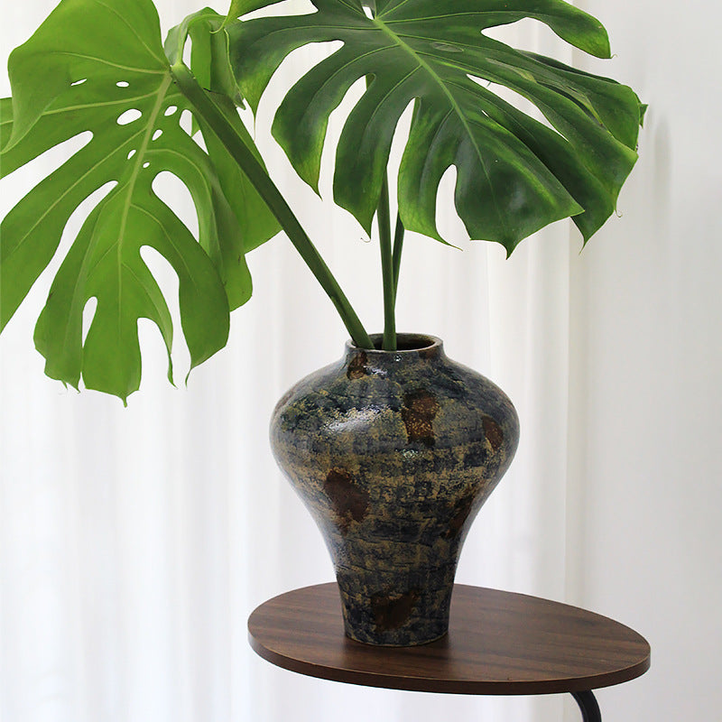 Black-and-white Hydroponic Ceramic Living Room Decor