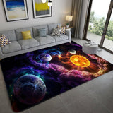 Crystal Fleece Home Living Room Decor Coffee Table Carpet