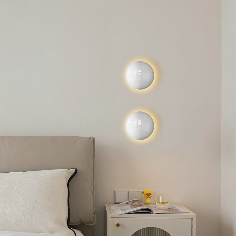 Wall Lamp Bedroom Bedside Round Ambience Light