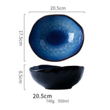 Western dishes household ceramic irregular flat plates