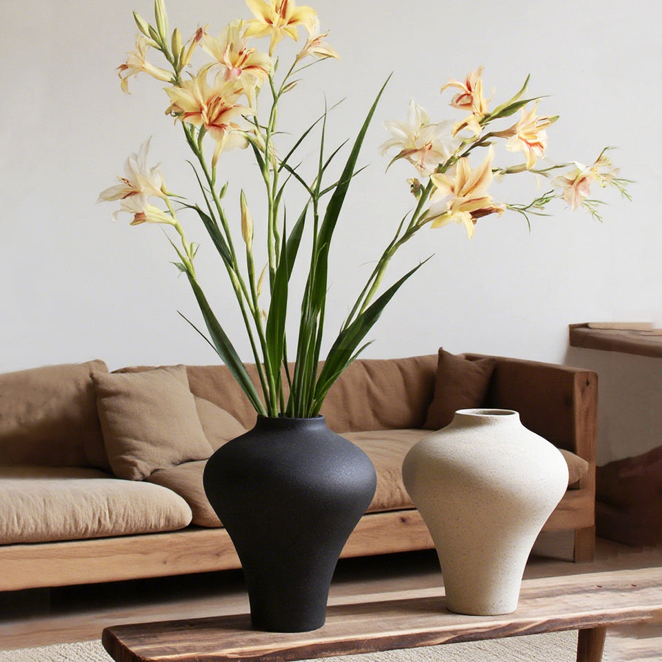 Black-and-white Hydroponic Ceramic Living Room Decor